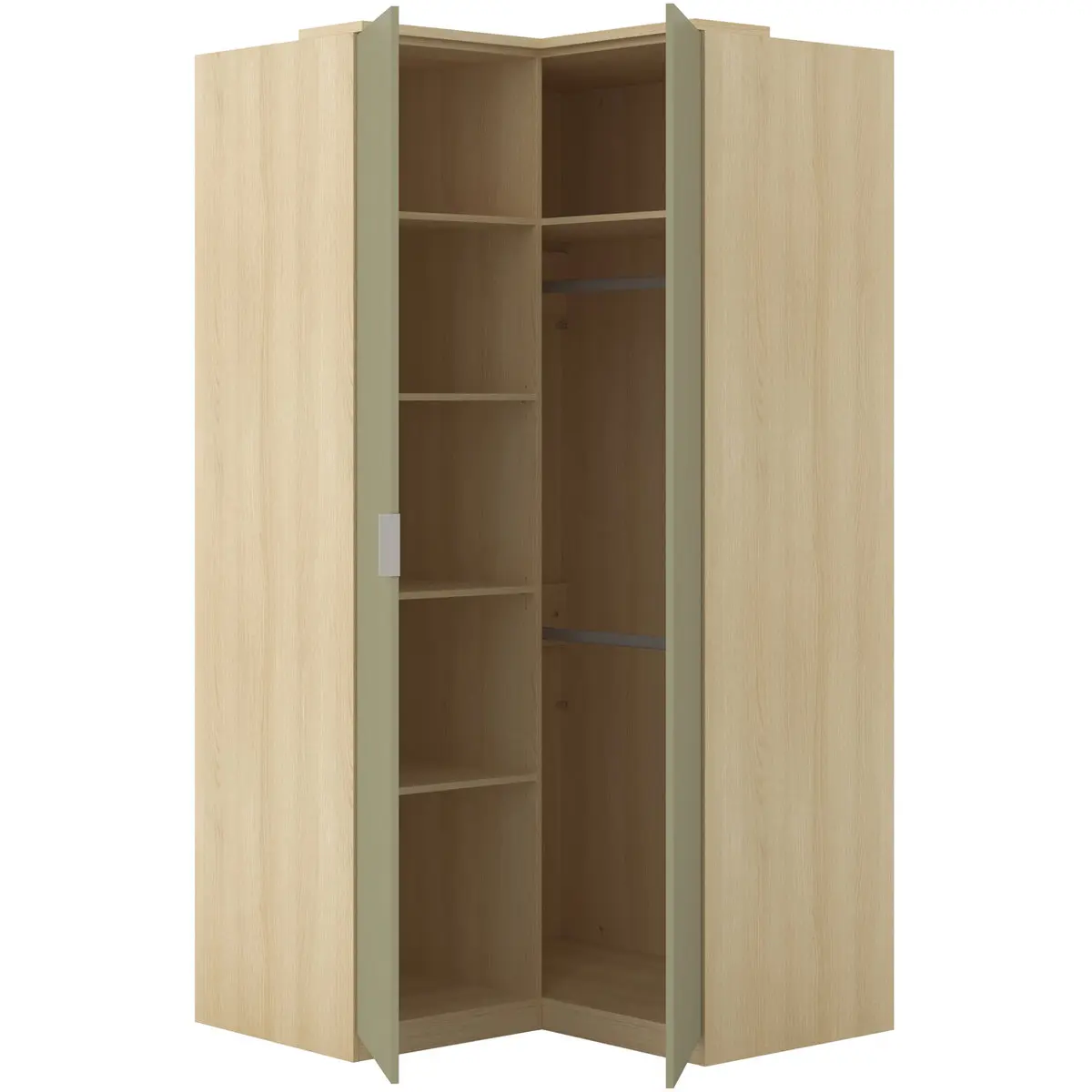 Шкаф угловой Helvetia Terra 24LEON16 (Lindberg oak/Eucalyptus) - 3