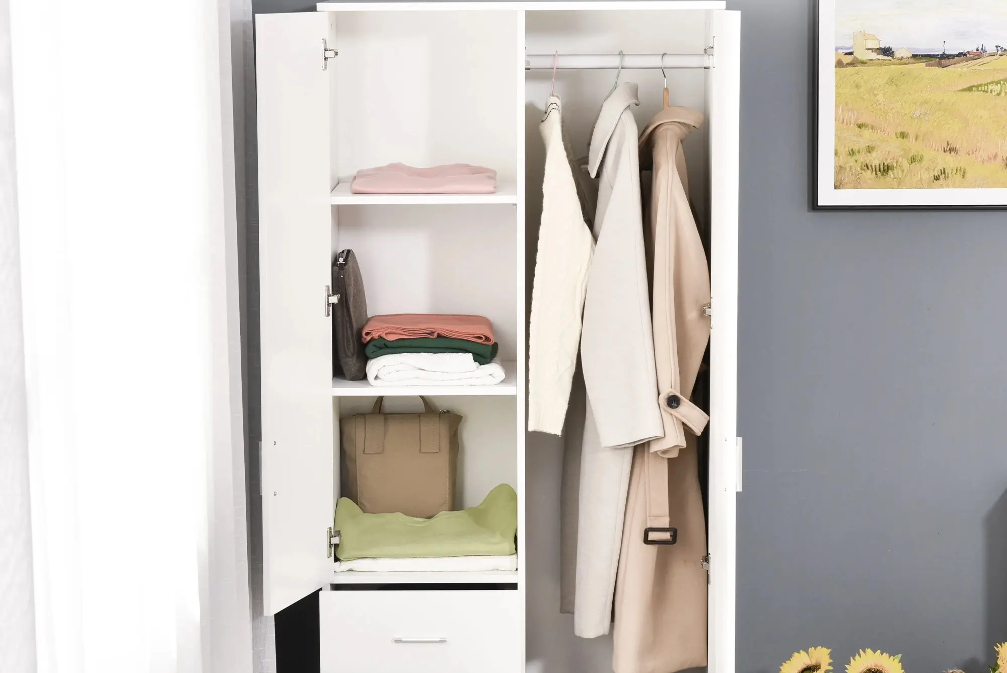 Dulap Homcom 831-426 (White) - 5