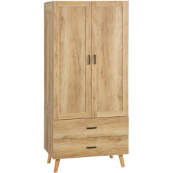 Шкаф Homcom 831-622V00ND 80x180x54 (Natural Wood) Thumb