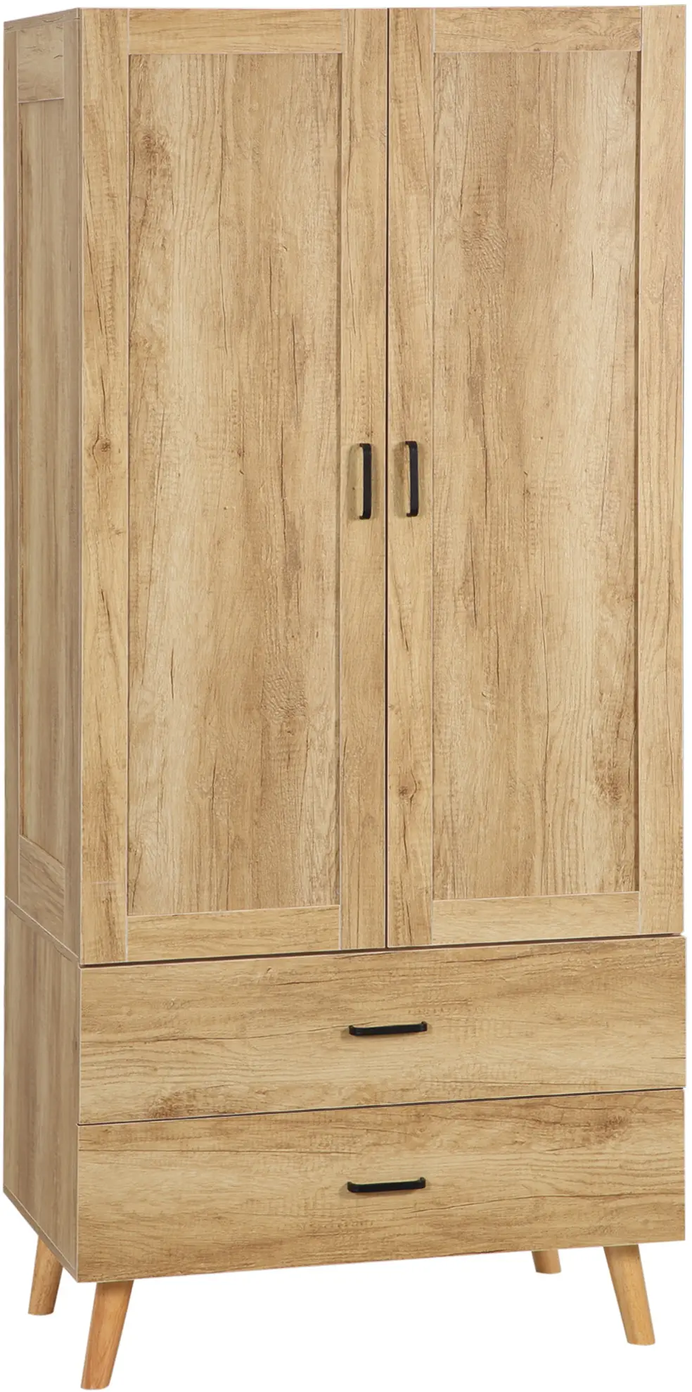 Шкаф Homcom 831-622V00ND 80x180x54 (Natural Wood) - 2