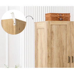 Шкаф Homcom 831-622V00ND 80x180x54 (Natural Wood) Thumb