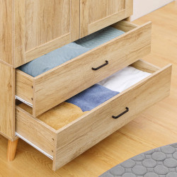Шкаф Homcom 831-622V00ND 80x180x54 (Natural Wood) Thumb