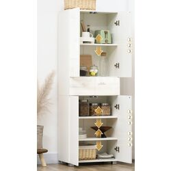 Dulap Homcom 835-612 60x35x170 cm (White Gloss) Thumb