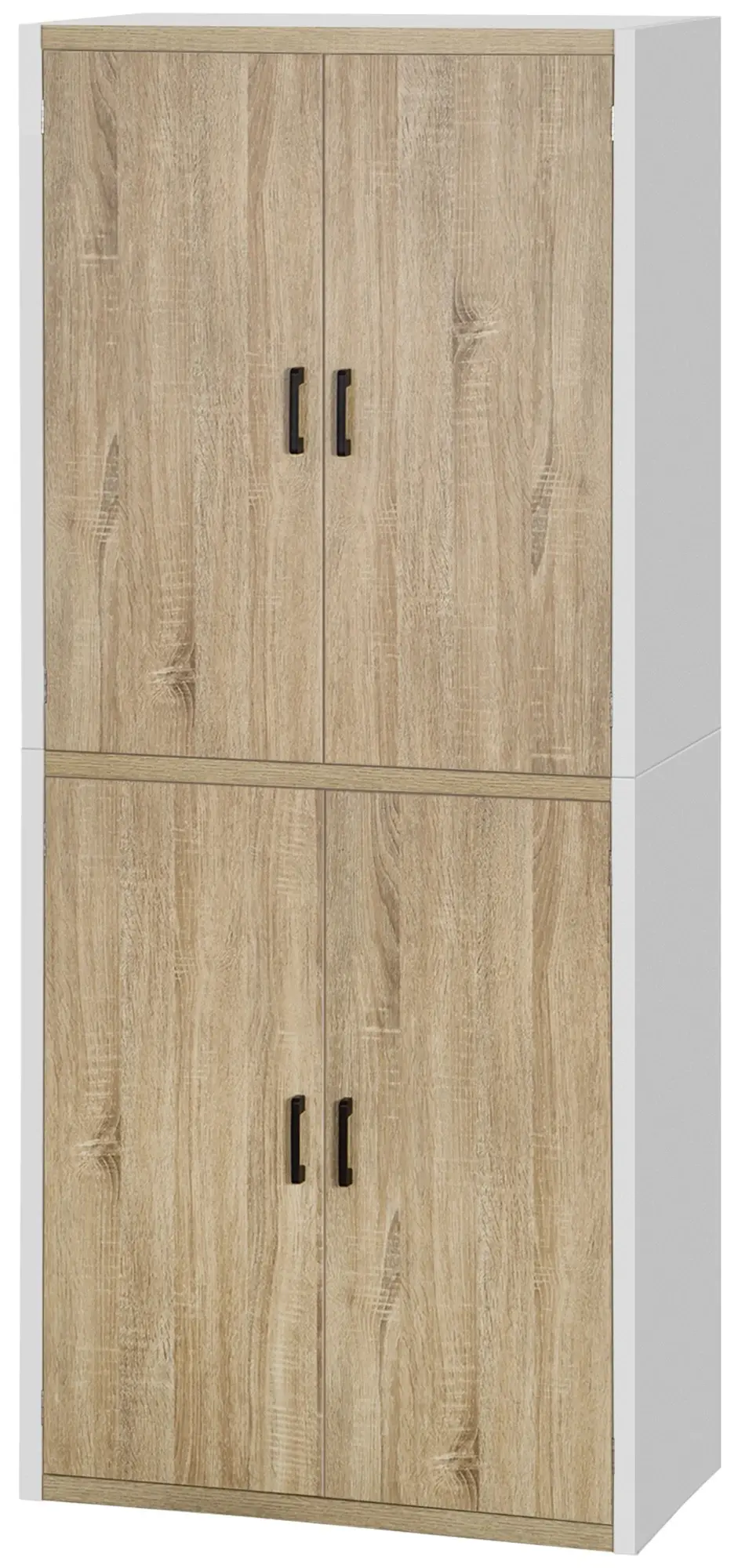 Dulap Homcom 835-631 (White/Natural) - 2