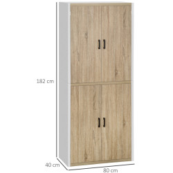 Dulap Homcom 835-631 (White/Natural) Thumb