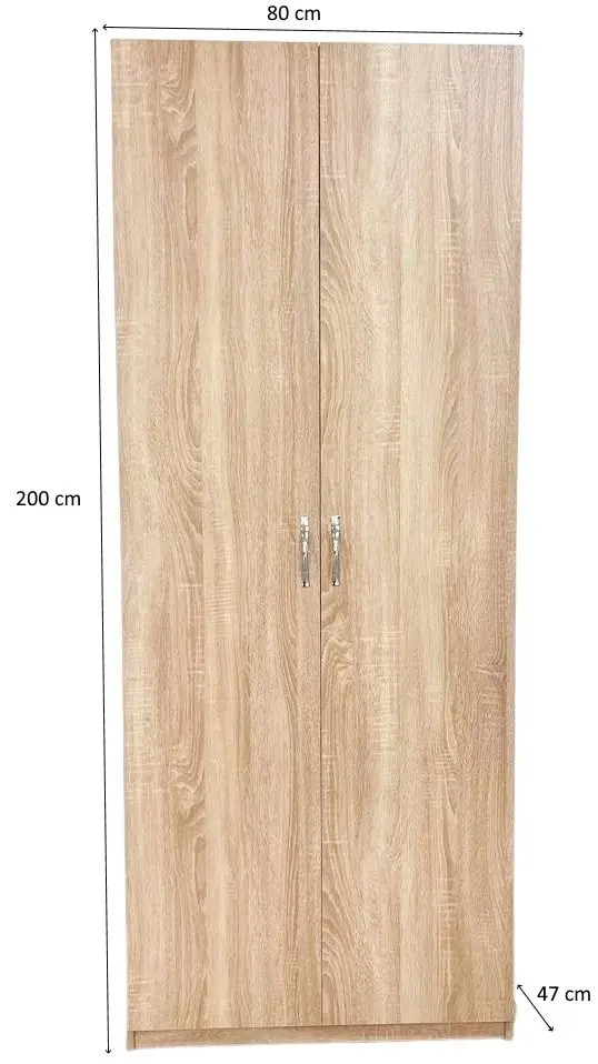 Dulap Ideal Mobila 2D 80x200 (Sonoma Oak) - 2