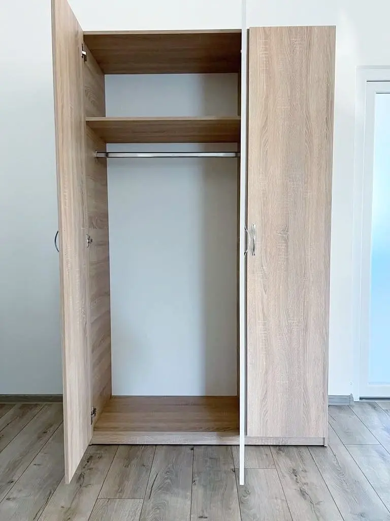 Dulap Ideal Mobila 3D 120x200 (White/Sonoma Oak) - 3