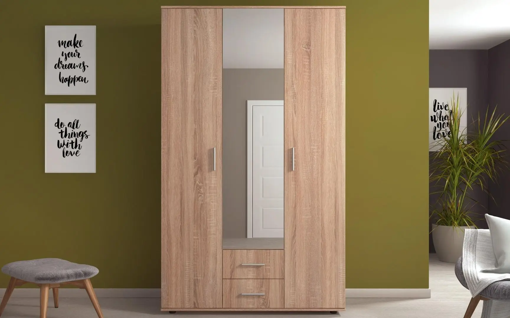 Dulap Ideal Mobila K200 (Sonoma Oak) - 2