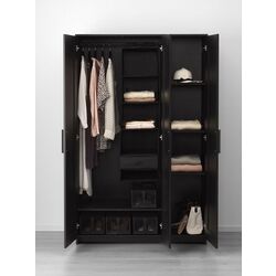 Dulap Ikea Brimnes 117x190 (Negru) Thumb