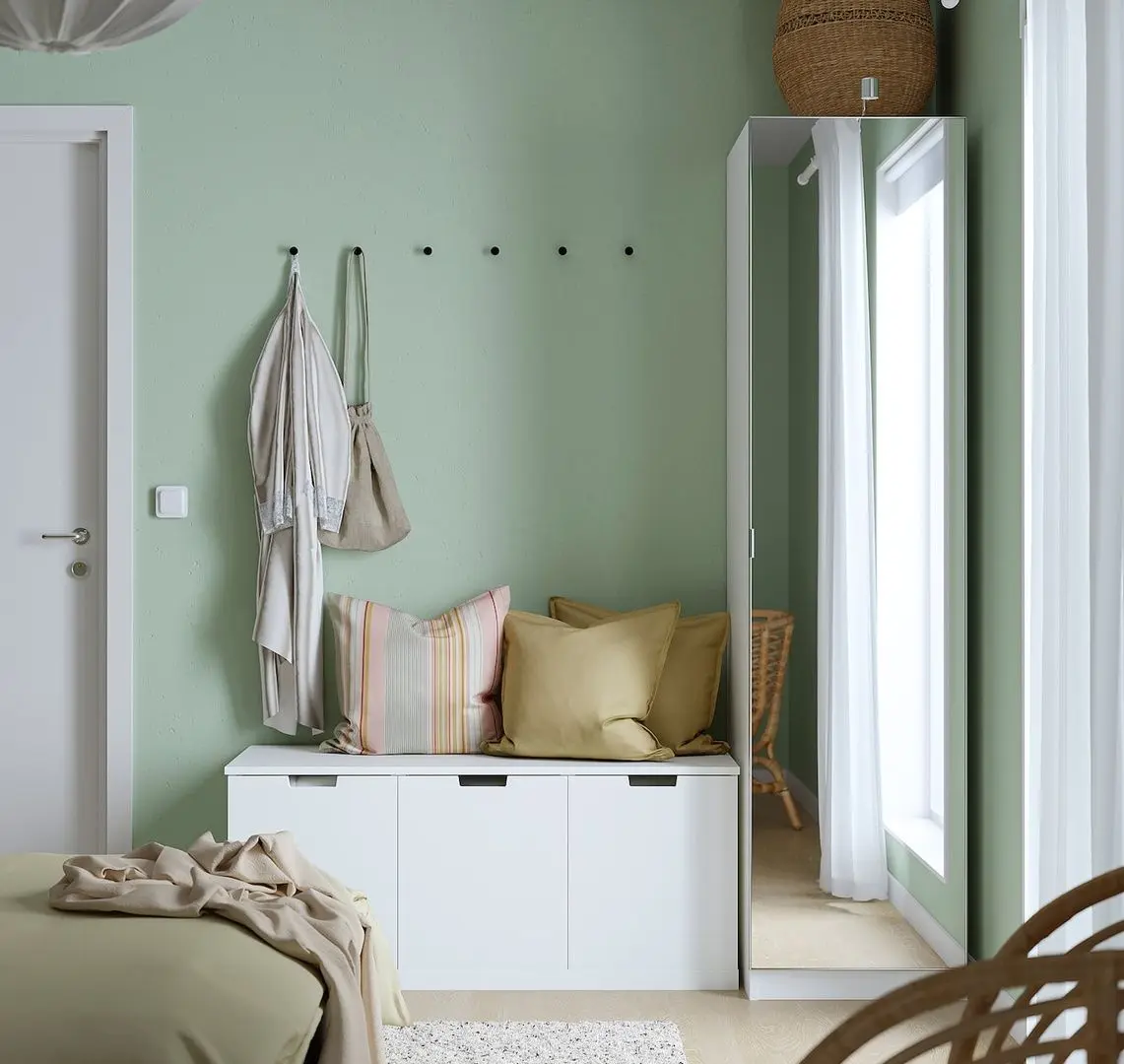 Dulap Ikea Pax/Aheim raft/bara cu oglinda 50x60x201 (Alb)