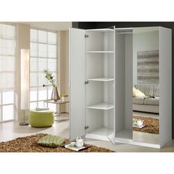 Dulap Ikea Pax/Aheim rafturi/bara/oglinda 150x60x201 (Alb)