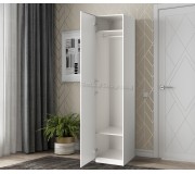 Шкаф Ikea Pax/Aheim полки/штанга/зеркало 50x60x236 (Белый)