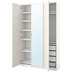 Dulap Ikea Pax/Bergsbo/Aheim rafturi/bare/sertare/cos/oglinda 150x38x236 (Alb) Thumb