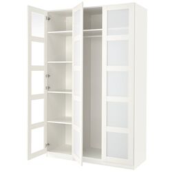 Dulap Ikea Pax/Bergsbo sticla mata 150x60x236 (Alb) Thumb