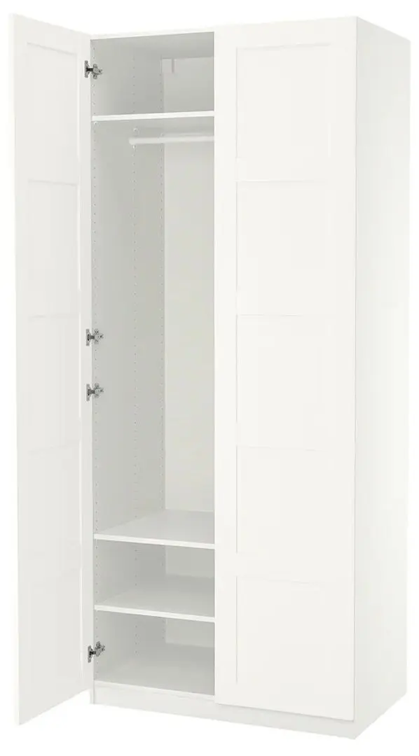 Dulap Ikea Pax/Bergsbo polite/bara 100x60x236 (Alb)