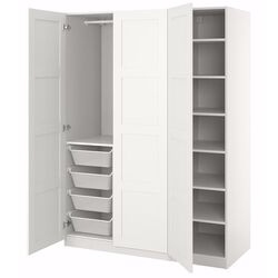 Dulap Ikea Pax/Bergsbo polite/bara/cosuri 150x60x201 (Alb) Thumb