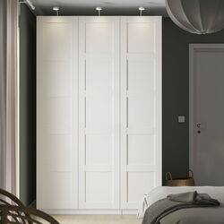 Шкаф Ikea Pax/Bergsbo полки/штанга/корзины 150x60x236 (Белый)