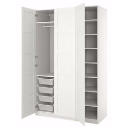 Dulap Ikea Pax/Bergsbo polite/bara/cosuri 150x60x236 (Alb) Thumb
