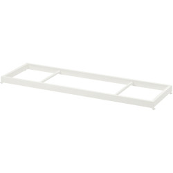 Dulap Ikea Pax/Bergsbo rafturi/bara/cosuri/elemente oglinda 200x38x236 (Alb) Thumb