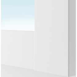 Dulap Ikea Pax/Bergsbo rafturi/bara/cosuri/elemente oglinda 200x38x236 (Alb) Thumb