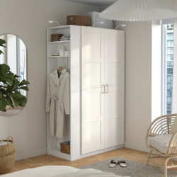 Dulap Ikea Pax/Bergsbo rafturi/bara/etajera 120x60x201 (Alb)