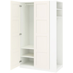 Dulap Ikea Pax/Bergsbo rafturi/bara/etajera 120x60x201 (Alb) Thumb