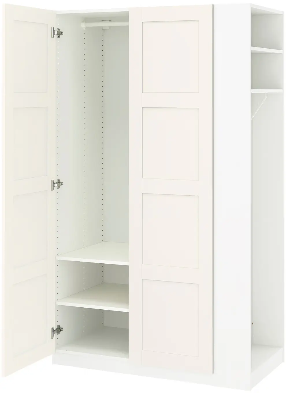 Dulap Ikea Pax/Bergsbo rafturi/bara/etajera 120x60x201 (Alb) - 4