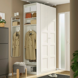 Шкаф Ikea Pax/Bergsbo полки/штанга/стеллаж 120x60x236 (Белый) Thumb