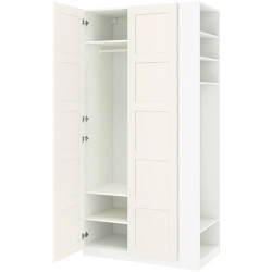 Шкаф Ikea Pax/Bergsbo полки/штанга/стеллаж 120x60x236 (Белый) Thumb