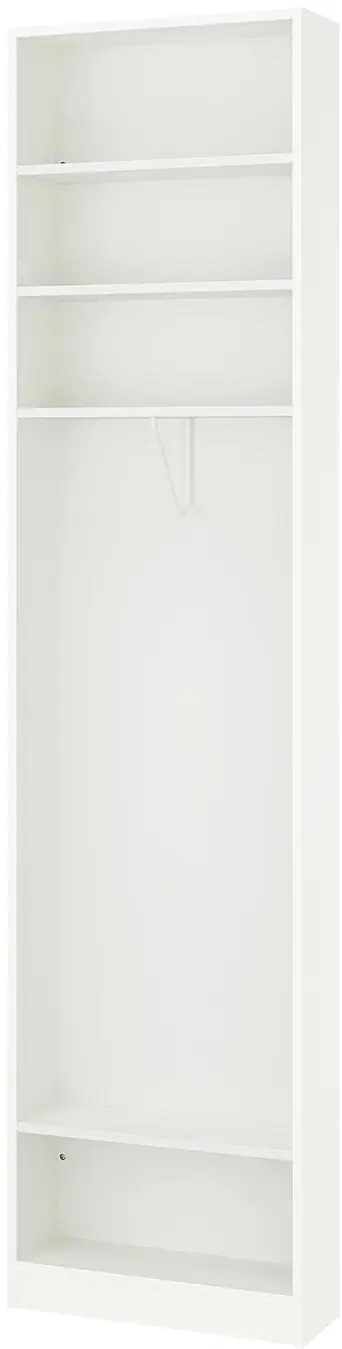 Шкаф Ikea Pax/Bergsbo полки/штанга/стеллаж 120x60x236 (Белый) - 5