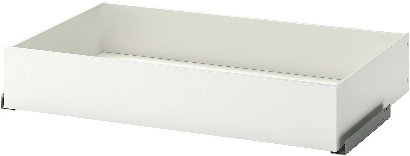 Шкаф Ikea Pax/Bergsbo полки/штанга/ящики/матовое стекло 100x60x236 (Белый)