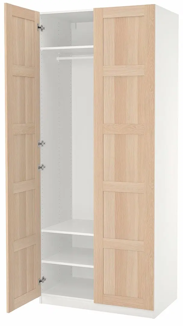 Dulap Ikea Pax/Bergsbo polite/bara100x60x236 (Aspect Stejar Antichizat)