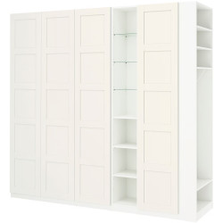 Dulap Ikea Pax/Bergsbo rafturi/bare/sertare/cos/etajere 255x60x236 (Alb) Thumb