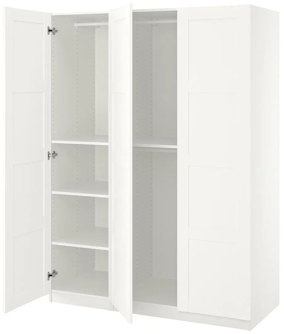 Dulap Ikea Pax/Bergsbo bare/rafturi 150x60x201 (Alb)