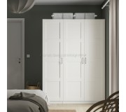 Шкаф Ikea Pax/Bergsbo штанги/полки 150x60x201 (Белый)