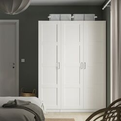 Dulap Ikea Pax/Bergsbo bare/rafturi 150x60x201 (Alb)
