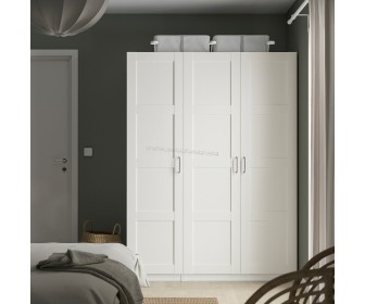 Шкаф Ikea Pax/Bergsbo штанги/полки 150x60x201 (Белый)