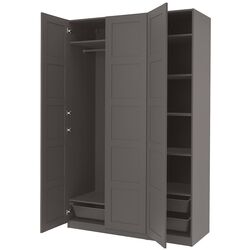 Dulap Ikea Pax/Bergsbo bare/rafturi/cosuri 150x60x236 (Gri Inchis) Thumb