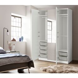 Dulap Ikea Pax/Fardal/Aheim rafturi/bare/cosuri/oglinda 150x60x236 (Alb Lucios)