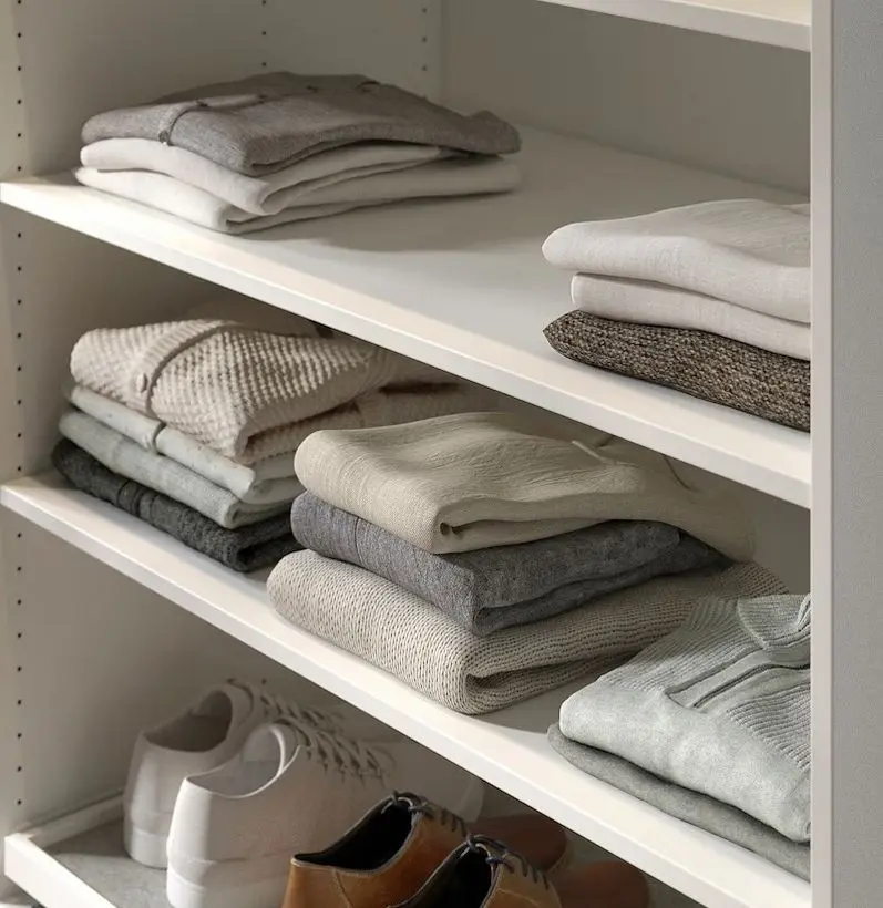 Dulap Ikea Pax/Fardal/Komplement 100x60x236 Alb/Lucios Alb (399.054.98+302.568.91+702.779.57)