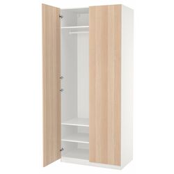 Dulap Ikea Pax/Fardal polite/bara 100x60x236 (Alb/Aspect Stejar Antichizat) Thumb