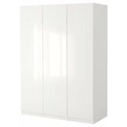 Dulap Ikea Pax/Fardal polite/bare/cosuri/sertare 150x60x236 (Alb/Lucios Alb) Thumb