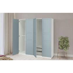 Dulap Ikea Pax/Fjarehals raft/bare/cosuri 200x60x201 (Alb/Gri deschis-bleu)