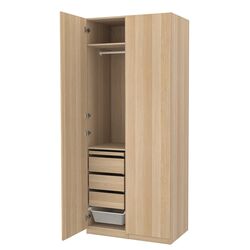 Dulap Ikea Pax/Forsand 3 sertare/2 cosuri 100x60x236 (Aspect Stejar Antichizat) Thumb