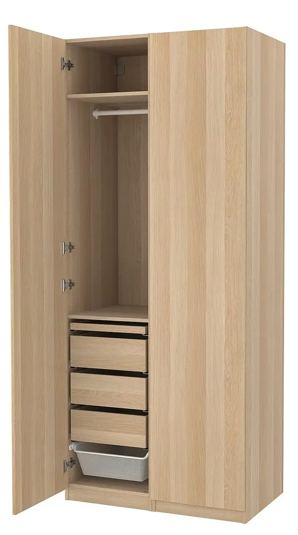 Dulap Ikea Pax/Forsand 3 sertare/2 cosuri 100x60x236 (Aspect Stejar Antichizat) - 3