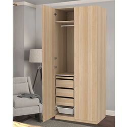 Dulap Ikea Pax/Forsand 3 sertare/2 cosuri 100x60x236 (Aspect Stejar Antichizat) Thumb