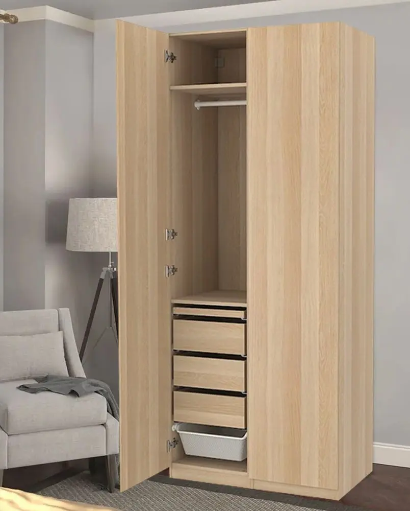 Dulap Ikea Pax/Forsand 3 sertare/2 cosuri 100x60x236 (Aspect Stejar Antichizat)