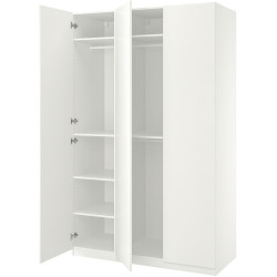 Dulap Ikea Pax/Forsand 7 rafturi/3 bare 150x60x236 (Alb) Thumb