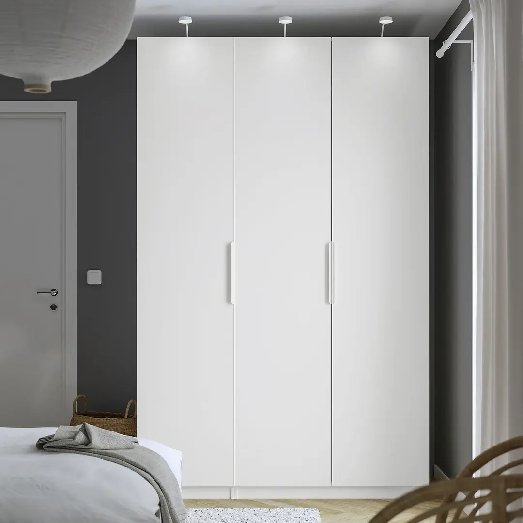 Dulap Ikea Pax/Forsand 7 rafturi/3 bare 150x60x236 (Alb)