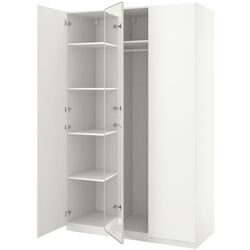 Dulap Ikea Pax/Forsand/Aheim rafturi/bara/oglinda 150x60x236 (Alb) Thumb